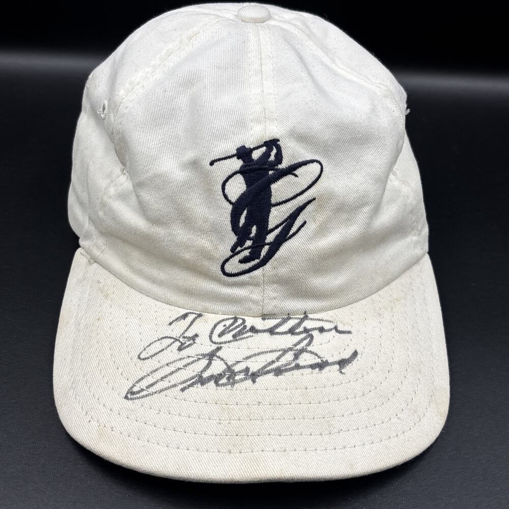 Vtg New Era Greenbrier Resort Hotel Sam Snead autographed Golf Hat Cap